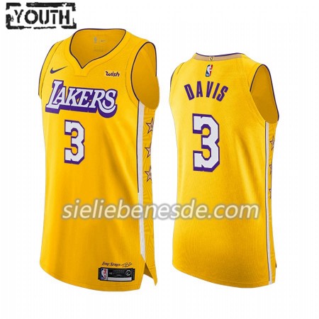 Kinder NBA Los Angeles Lakers Trikot Anthony Davis 3 Nike 2019-2020 City Edition Swingman